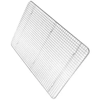Подставка для охлаждения горячих блюд из нержавеющей стали, приспособление для выпечки, утолщение кексов, многофункциональная кухня 42.8X30X1.5CM серебряный