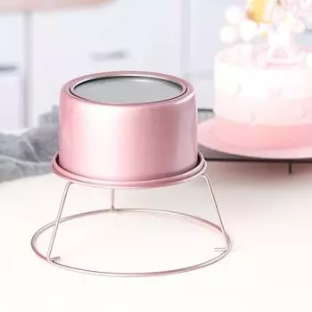 Подставка для охлаждения торта с круглым краем, многоразовая, с антипригарным покрытием, устойчивая, 6/8 дюйма, розово-золотистая, прочная, для охлаждения выпечки, кухонные принадлежности розового золота