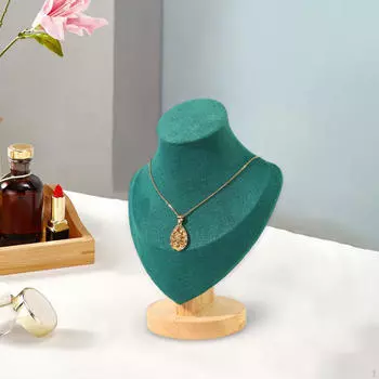 Подставка для ожерелья, держатель ожерелья, органайзер, стойка для драгоценностей, мольберт зелёный