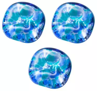 Подставка для палочек ADERIA Tsugaru Vidro, черника, сделано в Японии, стильный милый стеклянный подарок на новоселье, выход на пенсию, день рождения, подарок F79803 для женщин, мам голубика