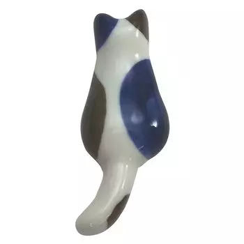 Подставка для палочек Arita Ware 6 см Neko Mike Сделано в Японии 40494 Прибл.