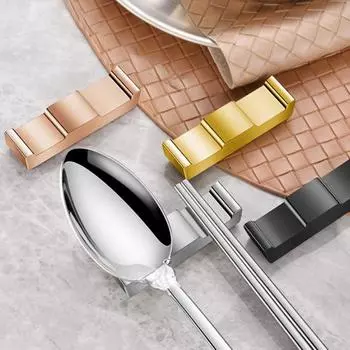 Подставка для палочек для еды из нержавеющей стали Подставка для пищевых ножей Легко чистящаяся подставка для столовых приборов в дворцовом стиле с защитой от отпечатков пальцев