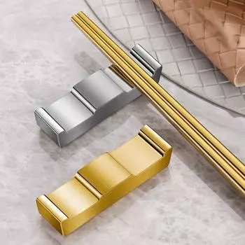 Подставка для палочек для еды из нержавеющей стали Подставка для пищевых ножей Легко чистящаяся подставка для столовых приборов в дворцовом стиле с защитой от отпечатков пальцев серебряный