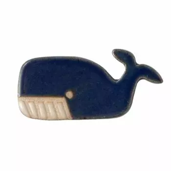 Подставка для палочек для еды Koyo Pottery Японская столовая посуда Подставка для палочек для еды Whale Mino Ware Сделано в Японии 23476