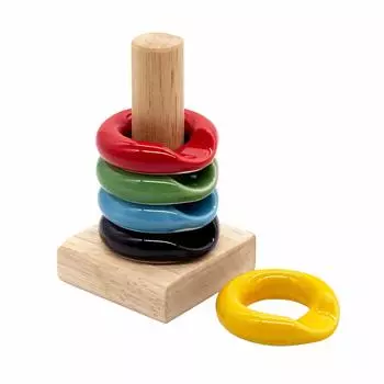 Подставка для палочек для еды в печи Hasami Ware Koso, набор из 5 штук в деревянной коробке с деревянной подставкой, 5 цветов 01112058