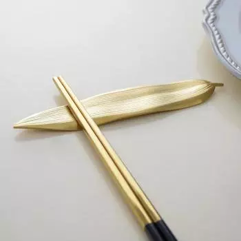 Подставка для палочек из нержавеющей стали, современная подставка для ложек из листьев ивы, органайзер для полки для палочек, декор для домашнего кухонного стола