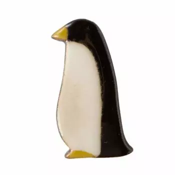 Подставка для палочек Koyo Pottery, японская столовая посуда, подставка для палочек Penguin, Mino Ware, сделано в Японии 23475