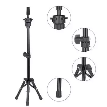 Подставка для парикмахерской практики Модель головы Подставка для головы Модель штатива 0 чёрный