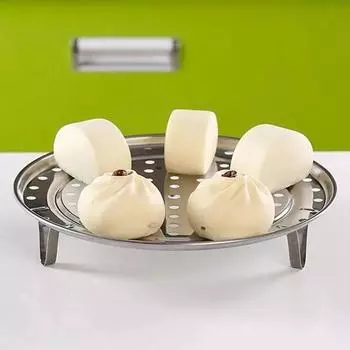 Подставка для пароварки из высококачественной нержавеющей стали — незаменимый аксессуар для приготовления блюд в скороварках и кастрюлях быстрого приготовления, идеально подходит для овощей, яиц и многого другого. 18cm серебряный