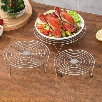 Подставка для пароварки из высококачественной нержавеющей стали для здорового приготовления пищи, пригодна для мытья в посудомоечной машине 16cm