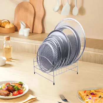 Подставка для пиццы, многоцелевая подставка для выпечки, стойка для хранения тарелок, охлаждение для кемпинга 4 grid