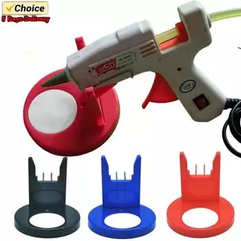 Подставка для пистолета с горячим клеем предотвращает проливание клея из пистолета переносная подставка насадка для клеевого пистолета антипригарная и антигорячая подставка настольные инструменты