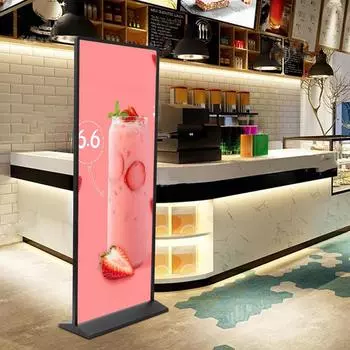 Подставка для плаката, большой металлический держатель для доски, двухсторонний стенд для плаката, держатель для вывески в торговом центре, супермаркете, торговой рекламе чёрный