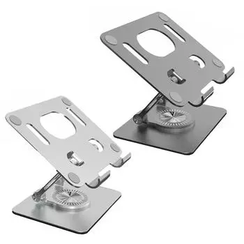 Подставка для планшета 4,7-12 дюймов, складной держатель для мобильного телефона, вращающийся на 360 градусов полый держатель для ноутбука, настольное крепление для аксессуаров для Ipad серый