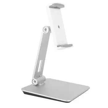 Подставка для планшета алюминиевая складная регулируемая подходит для держателя мобильного телефона 414 дюймов для кухонного стола у кровати