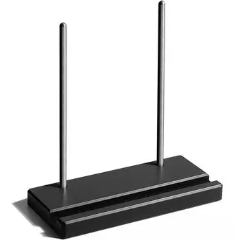 Подставка для пластинок из синего клена. Деревянная стойка для хранения пластинок. (черный) чёрный