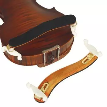 Подставка для плеча скрипки, деревянная подставка для плеча с регулируемой высотой ножек, мягкая подкладка для скрипки размером 3/4, 4/4 жёлтый