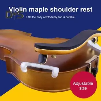 Подставка для плеча скрипки, деревянная подставка для плеча с регулируемой высотой ножек для скрипки размером 4/4-3/4 1/2-1/4 1/4-1/8, мягкая подкладка для скрипки для взрослых и детей A