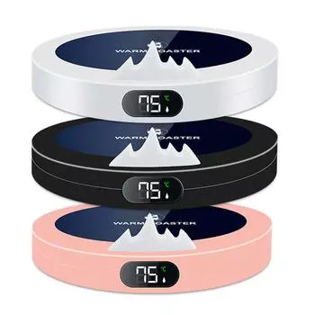 Подставка для подогрева кружек с кофе, подставка для чашек с подогревом и постоянной температурой, USB-подставка для кружек с молоком, чаем, водой, подарок для дома и офиса розовый
