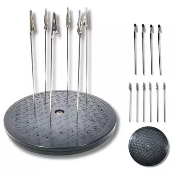 Подставка для покраски 10, система распыления аэрографа krs6 [kuriiro] Набор, поворотный стол, зажимы, основание, работа,