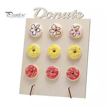 Подставка для пончиков, прочная тонкая работа, уникальный дизайн, деревянная стойка для пончиков «сделай сам», для дома F