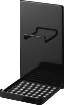 Подставка для портативной акустической системы Yamazaki Jitsugyo Magnet, черная, Ш10 x Г10 x В20 см, стойка для акустической системы, полка для ванной, полка для ванной комнаты, прибл. 1948 г. чёрный