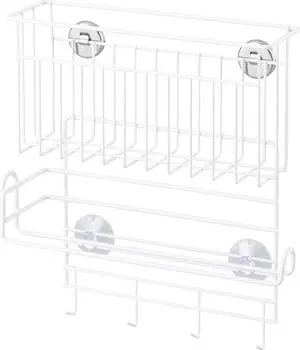 Подставка для посуды Yoshikawa, сделано в Японии, держатель для бумажной обертки на холодильник, антибактериальный, белый 1306170