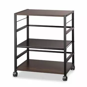 Подставка для принтера DEVAISE с боковым столиком Принтер под столом Удобный для Ширина 52 Глубина 40 Высота 63 Чехол для хранения под столом Тонкий офисный стол Коричневый