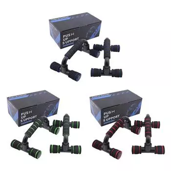Подставка для пуш-апа с пенопластовыми ручками, тренажеры для подставки для пуш-апа, противоскользящая силовая стойка для фитнеса для тренировки мышц груди, рук CHINA зелёный