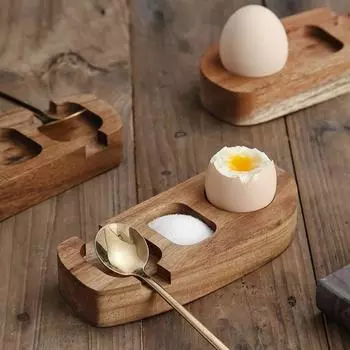 Подставка для яиц ручной работы, деревянный держатель для пунша, домашний органайзер, подставка для яиц, кухня Without Spoon