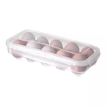 Подставка для яиц с крышкой для холодильника, пластиковый контейнер для хранения/держатель для лотка для яиц с крышкой, вмещает 18/10 яиц One Size