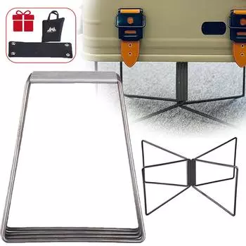 Подставка для ящиков из алюминиевого сплава, органайзер для уличного использования, складная подставка, кронштейн для стального ящика для хранения, полки для кемпинга серебряный