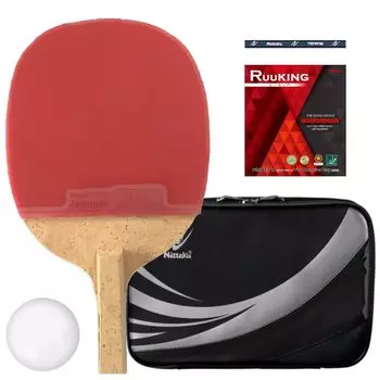 Подставка для ракетки для настольного тенниса Nittaku, новая, для набора мячей для настольного тенниса в японском стиле, для студентов, начинающих, ручка, острая, резина/резиновая паста/сторона