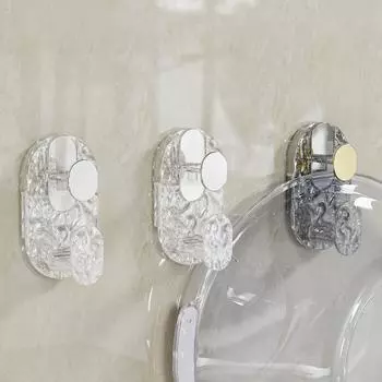 Подставка для раковины без удара, подставка для раковины, крючок для раковины, выдвижной многофункциональный липкий крючок, инструмент для подвешивания раковины для кухни, ванной комнаты 8.5*5*4cm белый