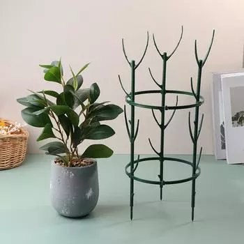 Подставка для растений Пластиковая полукруглая вьющаяся лиана Колышек Подставка для цветов Бонсай Клетка для садовых растений Фиксирующий стержень для выращивания растений C
