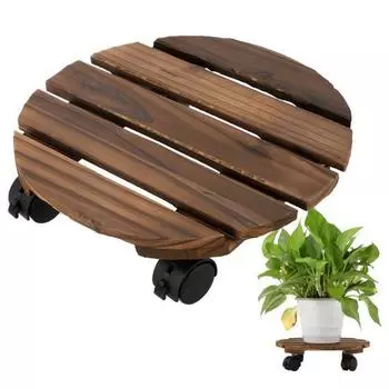 Подставка для растений, полка для гостиной, отдельно стоящая полка для цветов с колесом для сада, держатель для цветов бонсай