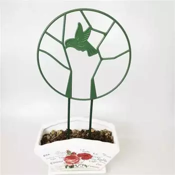 Подставка для растений с быстрым креплением, не запутывающийся пластик, устойчивый к поломке, универсальный садовый инструмент для поддержки растений зелёный