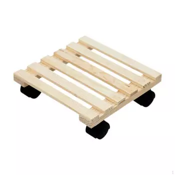 Подставка для растений с колесами для цветочных горшков, передвижная тележка для использования в помещении и на улице Wood