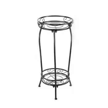 Подставка для растений в помещении, полка для растений, высокие металлические нержавеющие легкие подставки для растений, 2 яруса 27,1 дюйма