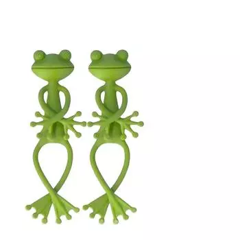 Подставка для растений в виде лягушки, милая опора для вьющихся растений, держатель для лиан для комнатных/уличных горшечных растений Set of 2