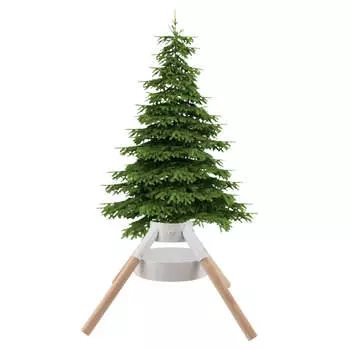 Подставка для рождественской елки, железная современная настольная подставка для рождественской елки с деревянными палочками для украшения зимних праздников для дома и вечеринок