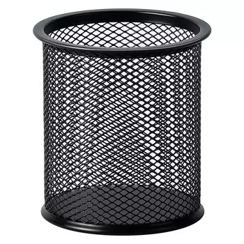 Подставка для ручек AmazonBasics из проволочной сетки, легированная сталь, черная