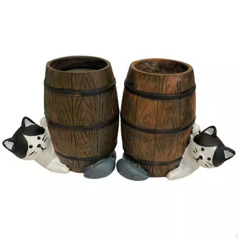 Подставка для ручек, декор стола, органайзер, фигурка животного, многофункциональная полка, подставка, корзина для коричневый