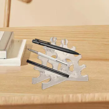 Подставка для ручек, подставка для бровей, прозрачная, держатель для щеток для ногтей, дисплей для стола, магазина,