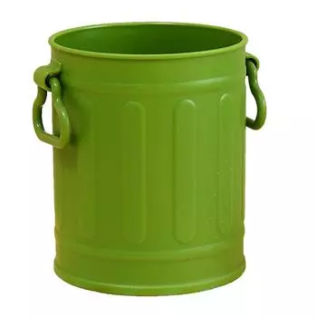 Подставка для ручек Ведерко для карандашей Пластиковый органайзер для кистей для макияжа Настольный контейнер для канцелярских принадлежностей с зелёный