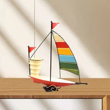 Подставка для ручек в виде парусной лодки, ведро для хранения кистей для макияжа, коллекционная прочная подставка для карандашей