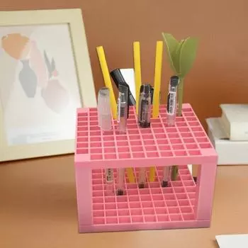 Подставка для ручек Yousheng на 96 ячеек, дизайнерские художественные принадлежности, органайзер для кистей для макияжа, простая сборка, принадлежности для домашнего офиса и искусства серый