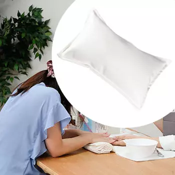 Подставка для рук, подставка для ногтей, удобная, подставка для ногтей, маникюр из искусственной кожи white