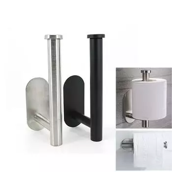 Подставка для рулонов туалетной бумаги, держатель для полотенец для ванной, вешалка, диспенсер для впитывающих материалов, органайзеры для хранения кухонных принадлежностей в туалете 16cm silver 1pcs