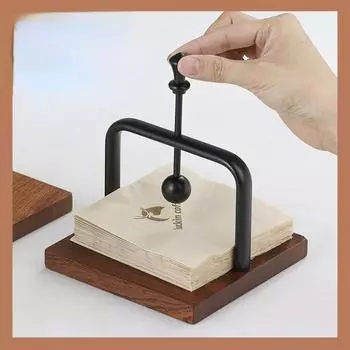 Подставка для салфеток в кофейне Shabili, подставка для туалетной бумаги в ресторане в западном стиле, подставка для туалетной бумаги в отеле из цельного дерева, настольная подставка для салфеток чёрный